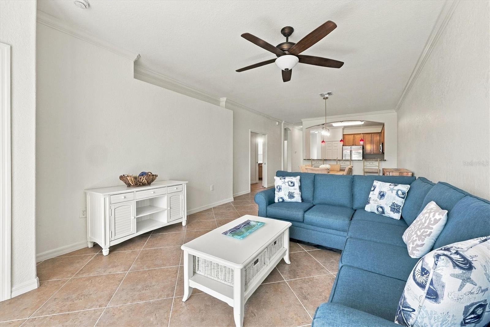 Freshly Painted Living Room/Dining Room