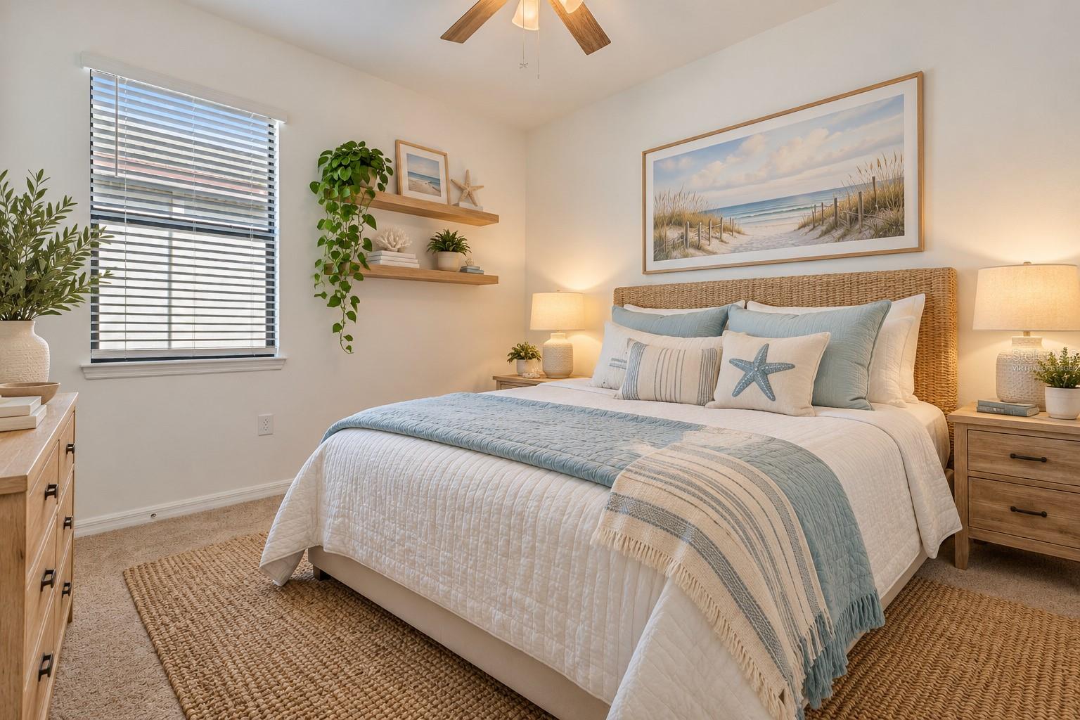 Virtually staged bed 3