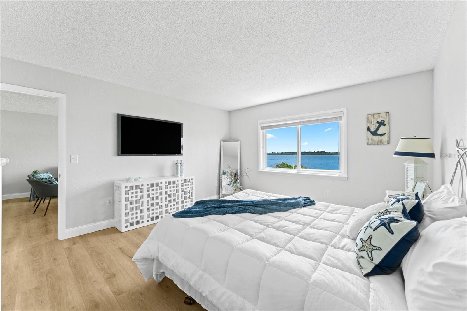 Primary bedroom... what a view.