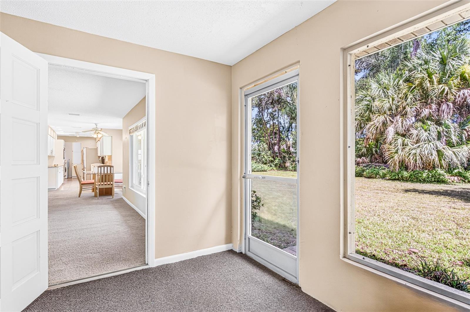 Enclosed porch to breakfast nook