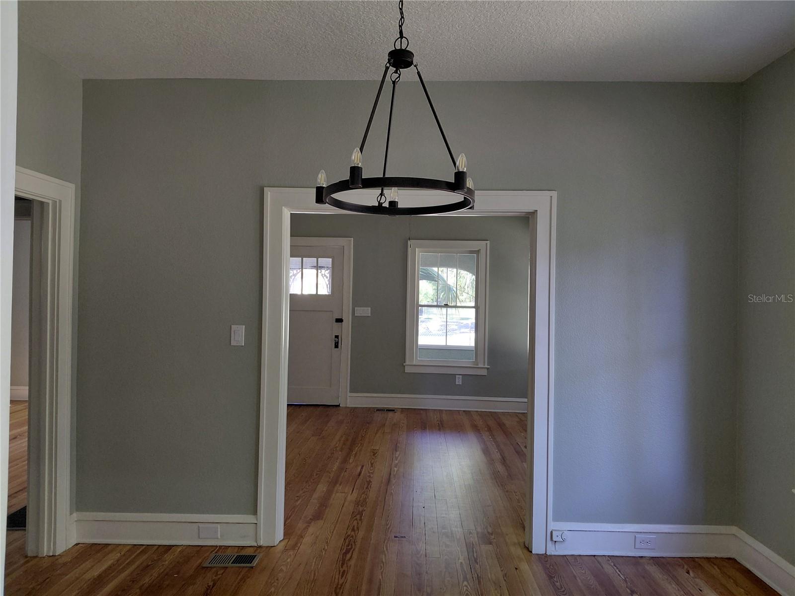 Dining room facing living room