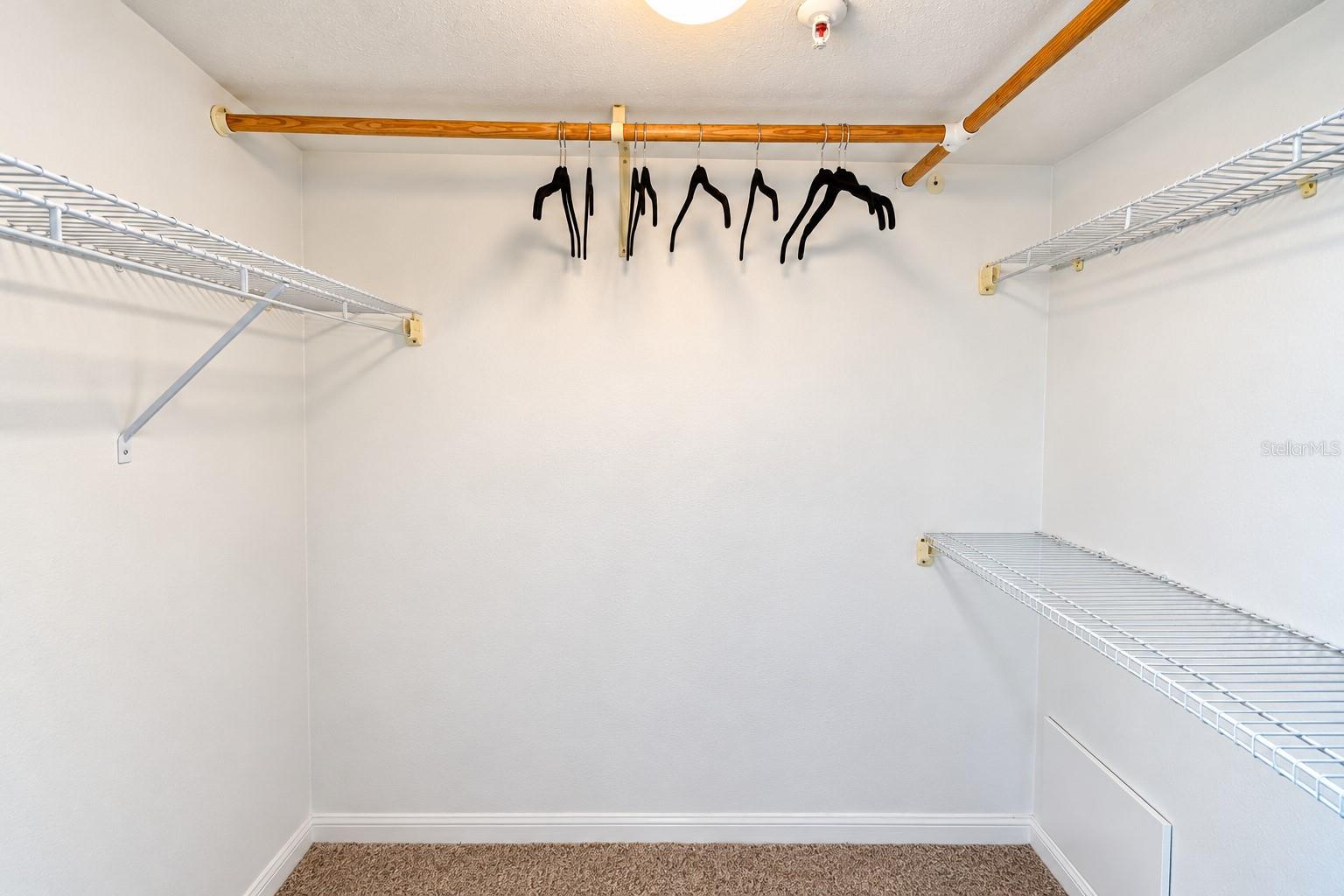 Primary Bedroom Walk-in Closet.
