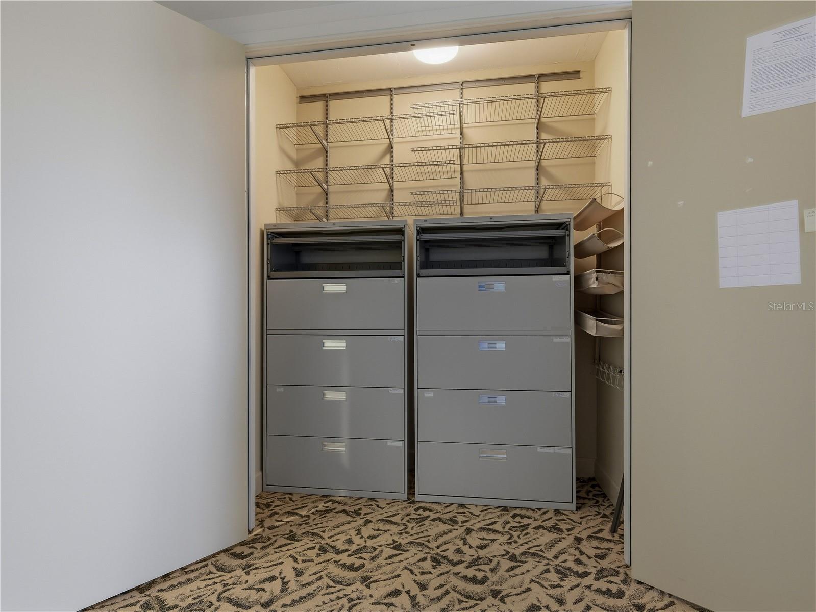 LOCKED STORAGE CLOSET FOR THIS UNIT
