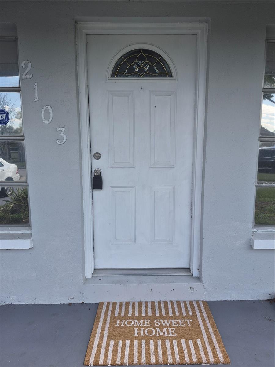 Front door- Welcome Home
