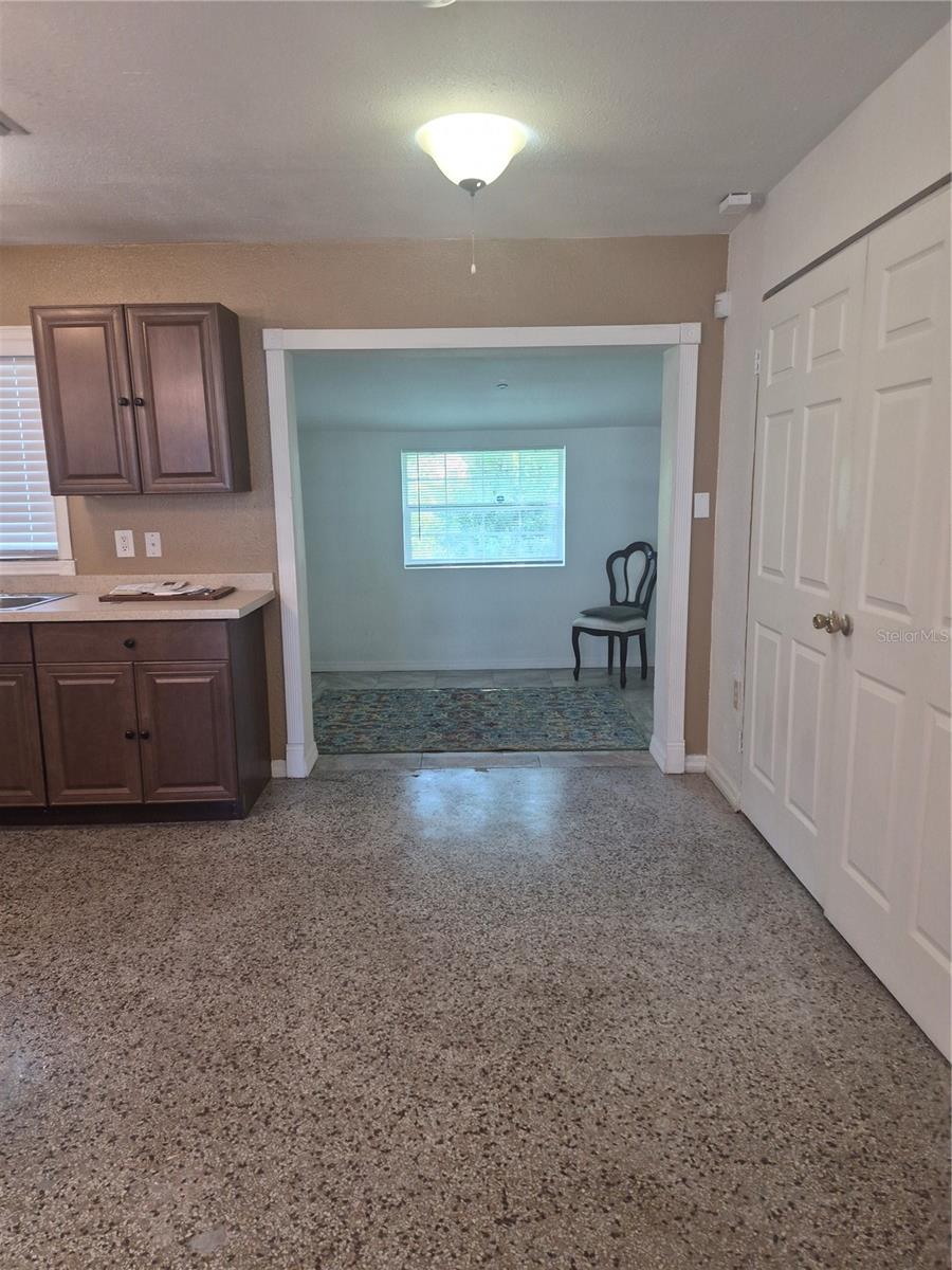 View of bonus room from front door
