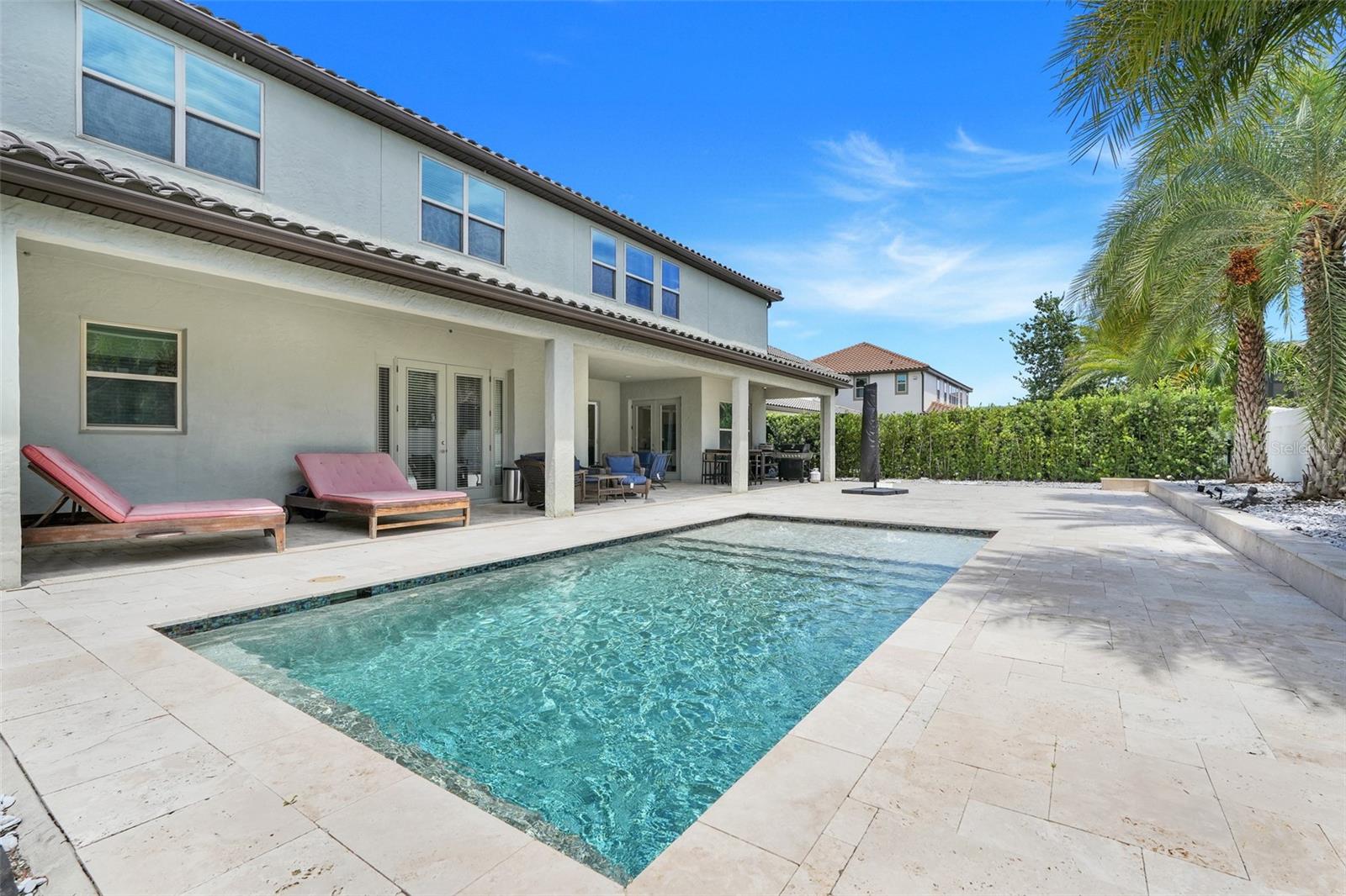 private pool area