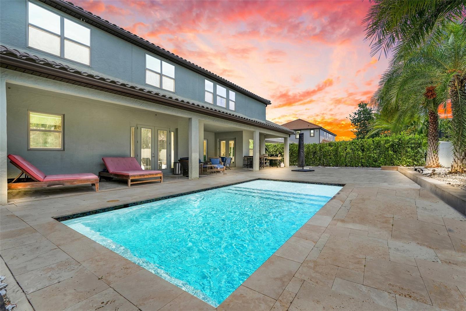 private pool area