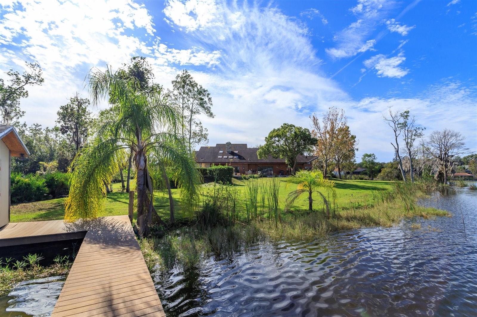 view of rear from existing dock