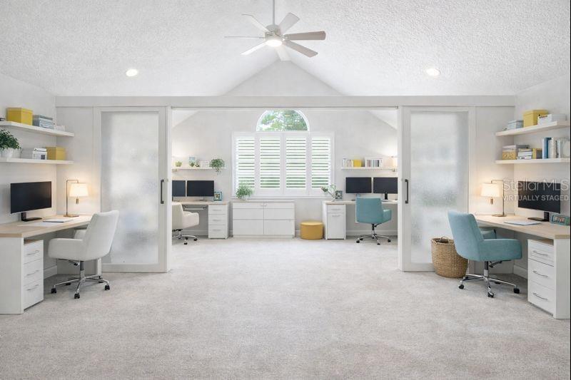Virtually Staged, 4th Bedroom - Home Office option