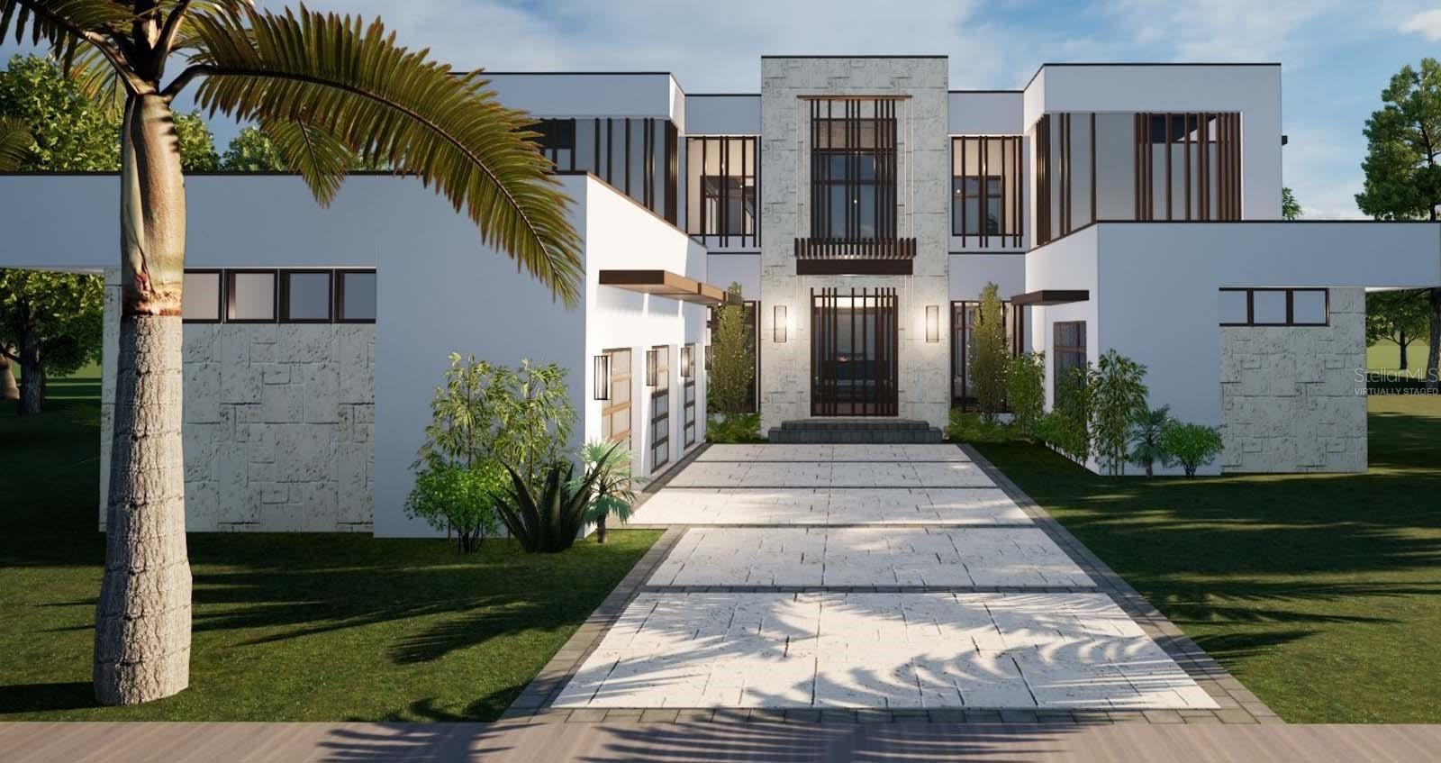 Front Exterior Rendering - Virtually Staged Front Exterior Rendering - Virtually Staged