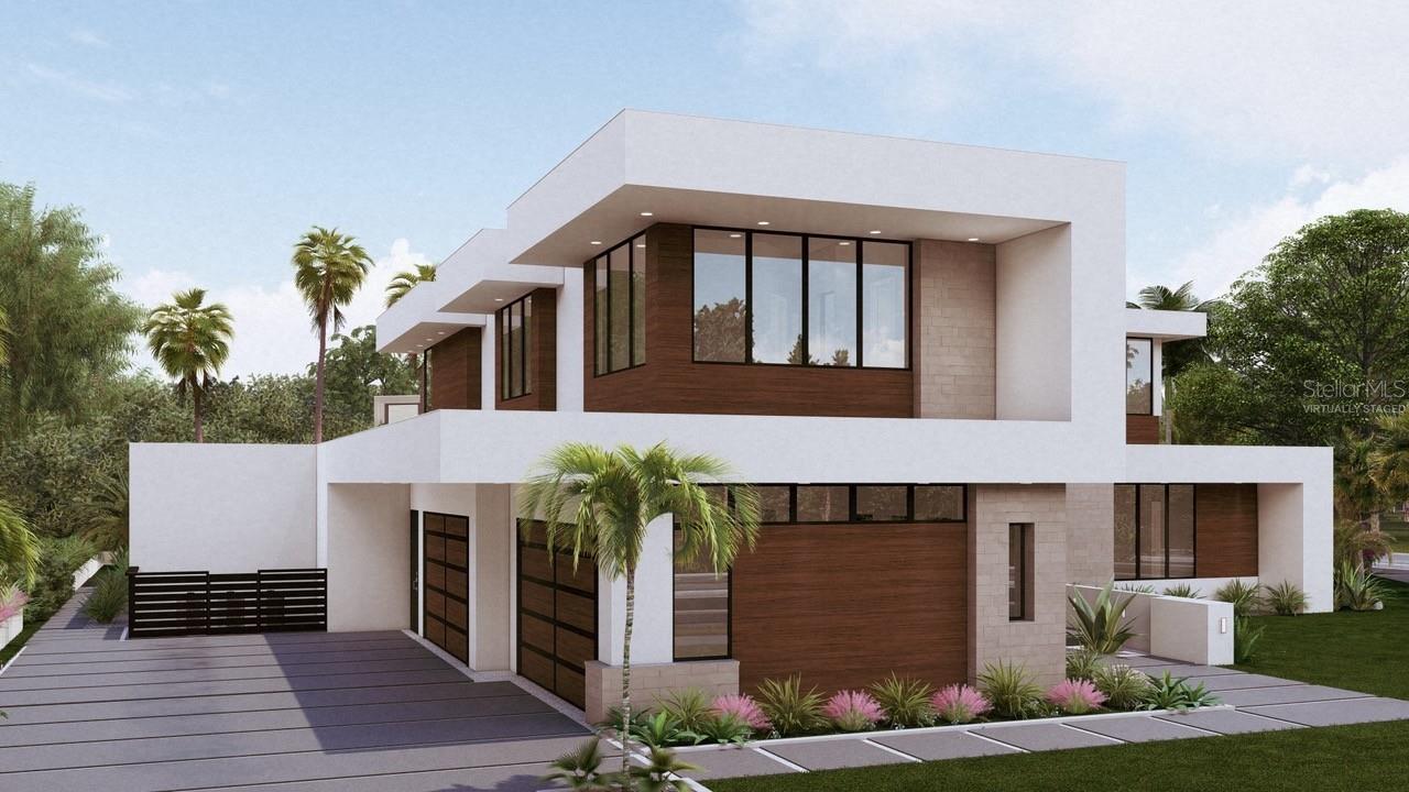 Side Exterior Rendering - Virtually Staged Side Exterior Rendering - Virtually Staged