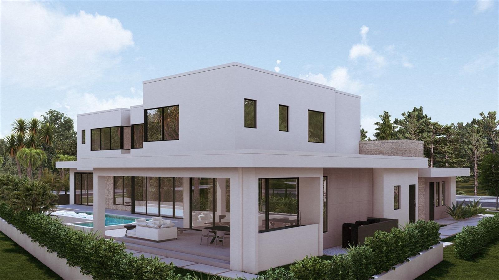 Back Exterior - Virtually Staged