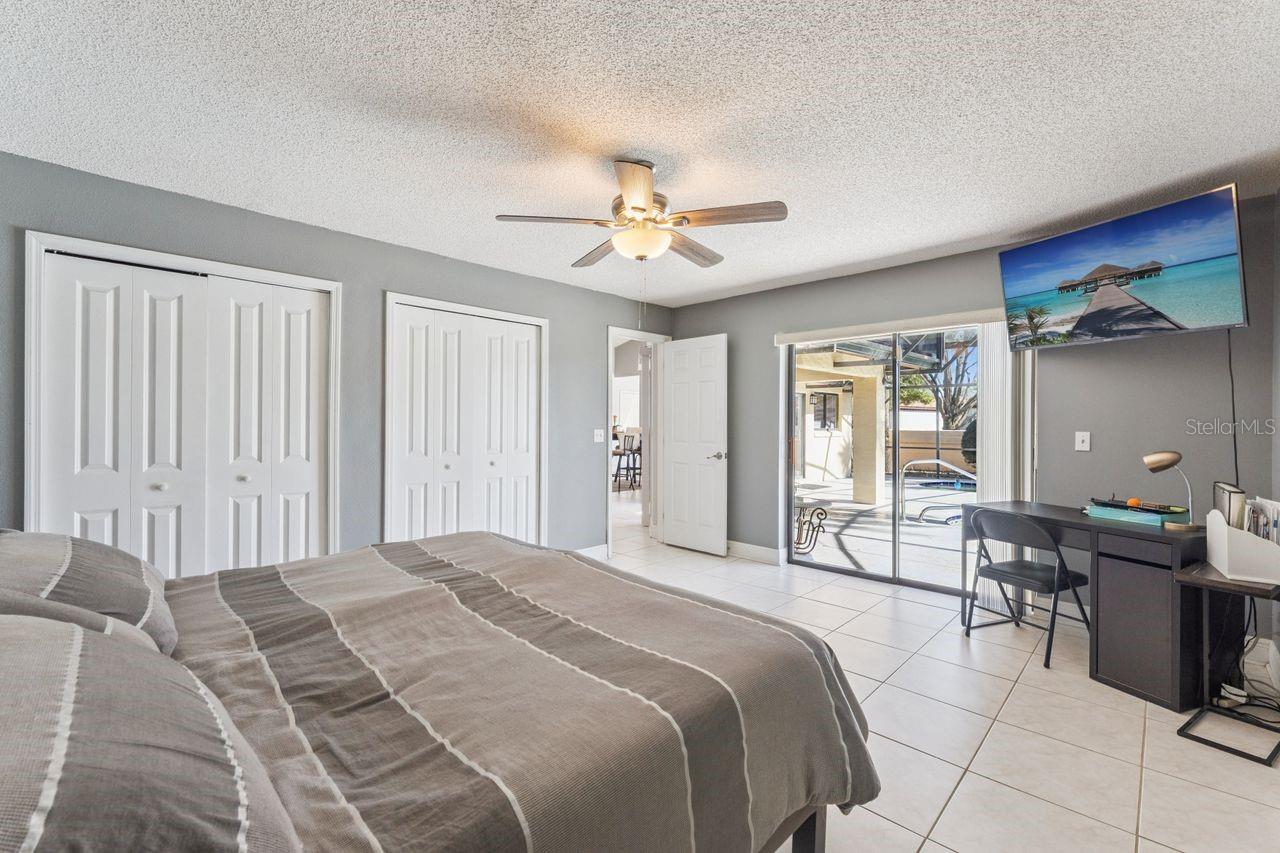 Third bedroom with view of pool Third bedroom with view of pool