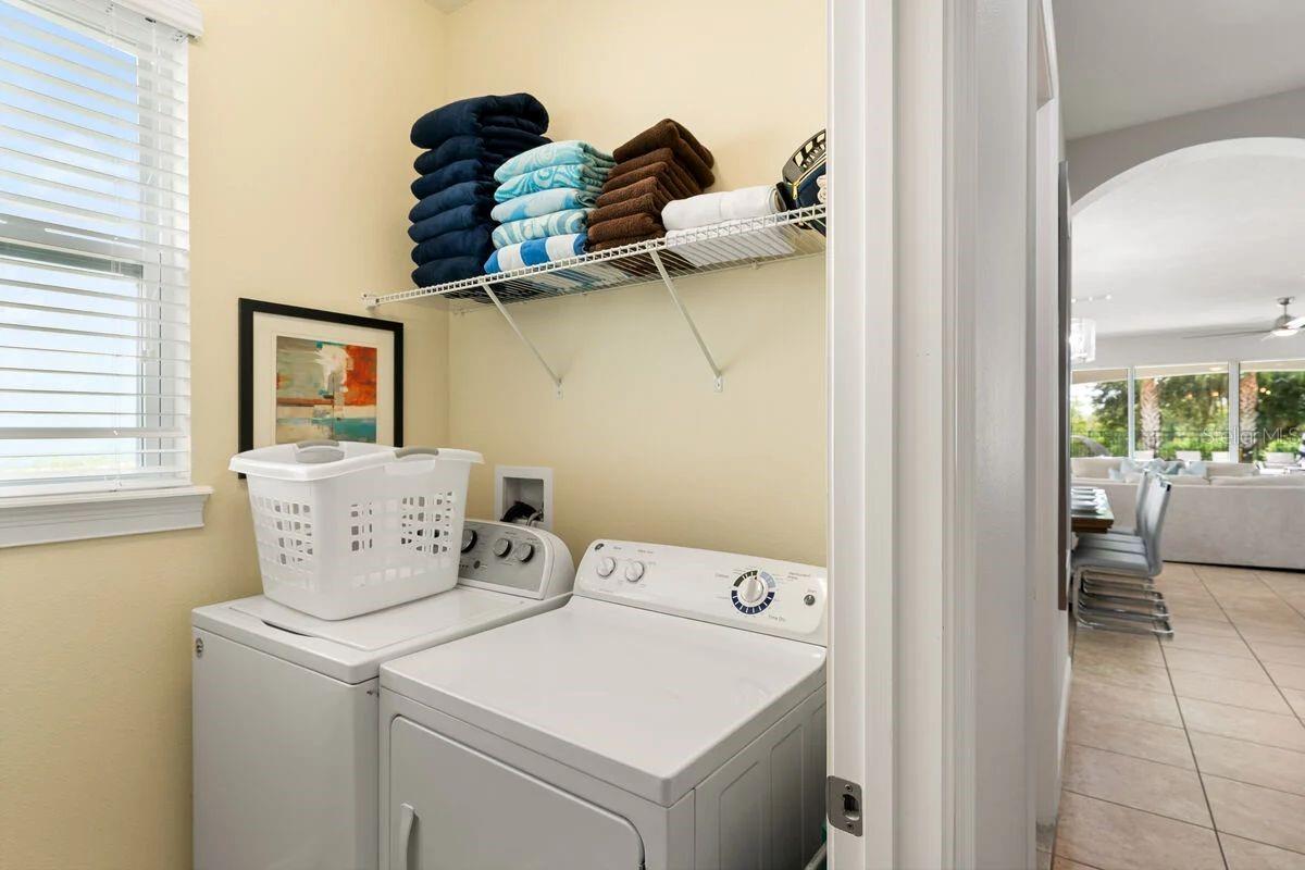 Downstairs laundry