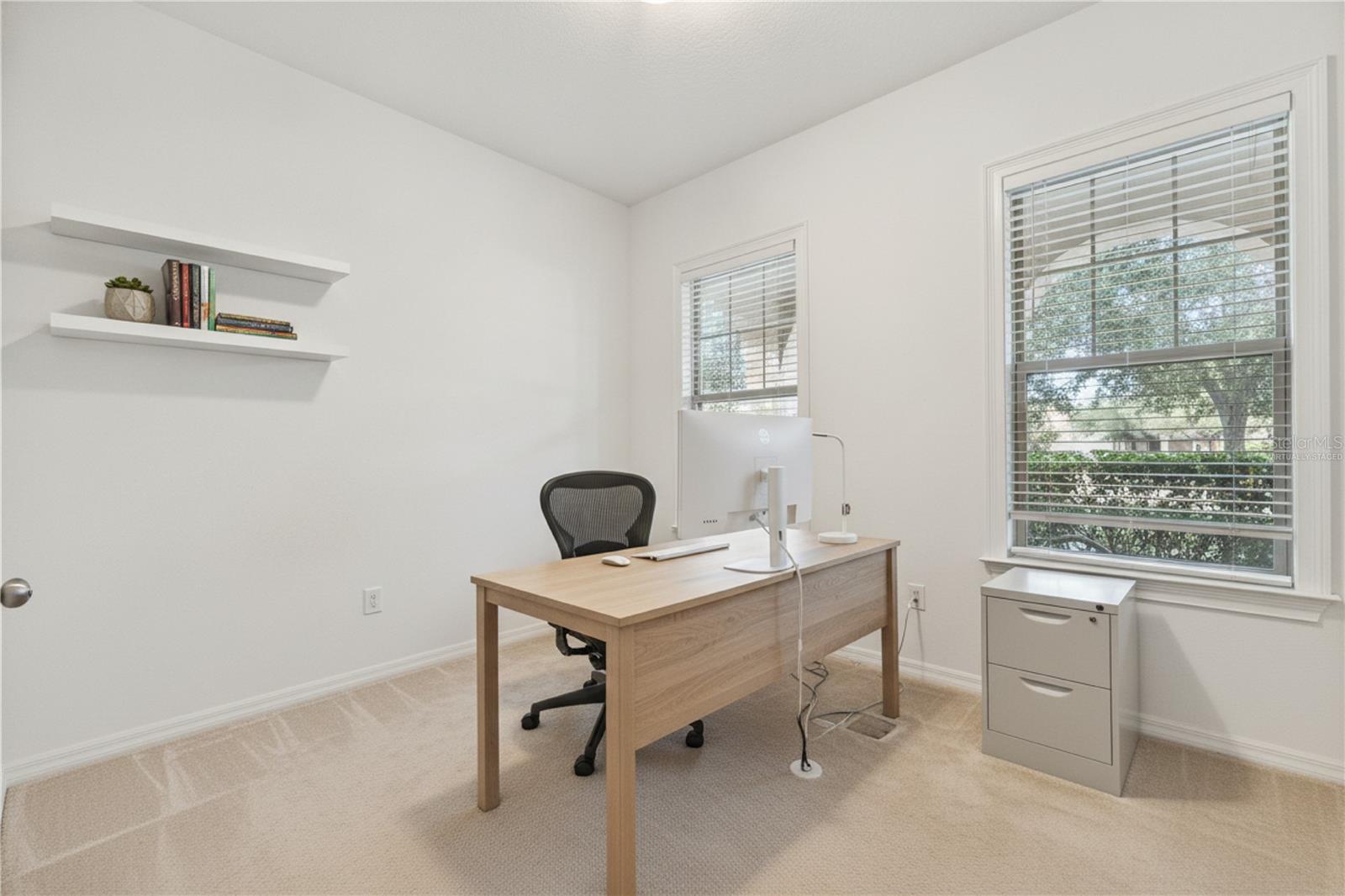 The home has 2 offices in addition to the 5 bedrooms Virtually Staged
