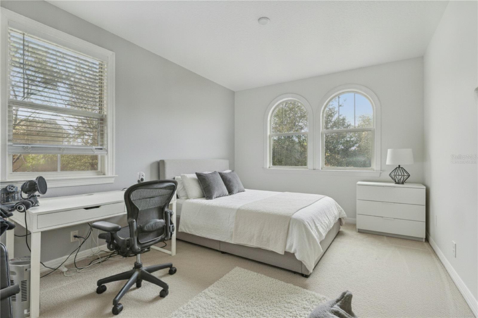 This spacious room has an en-suite as well Virtually Staged