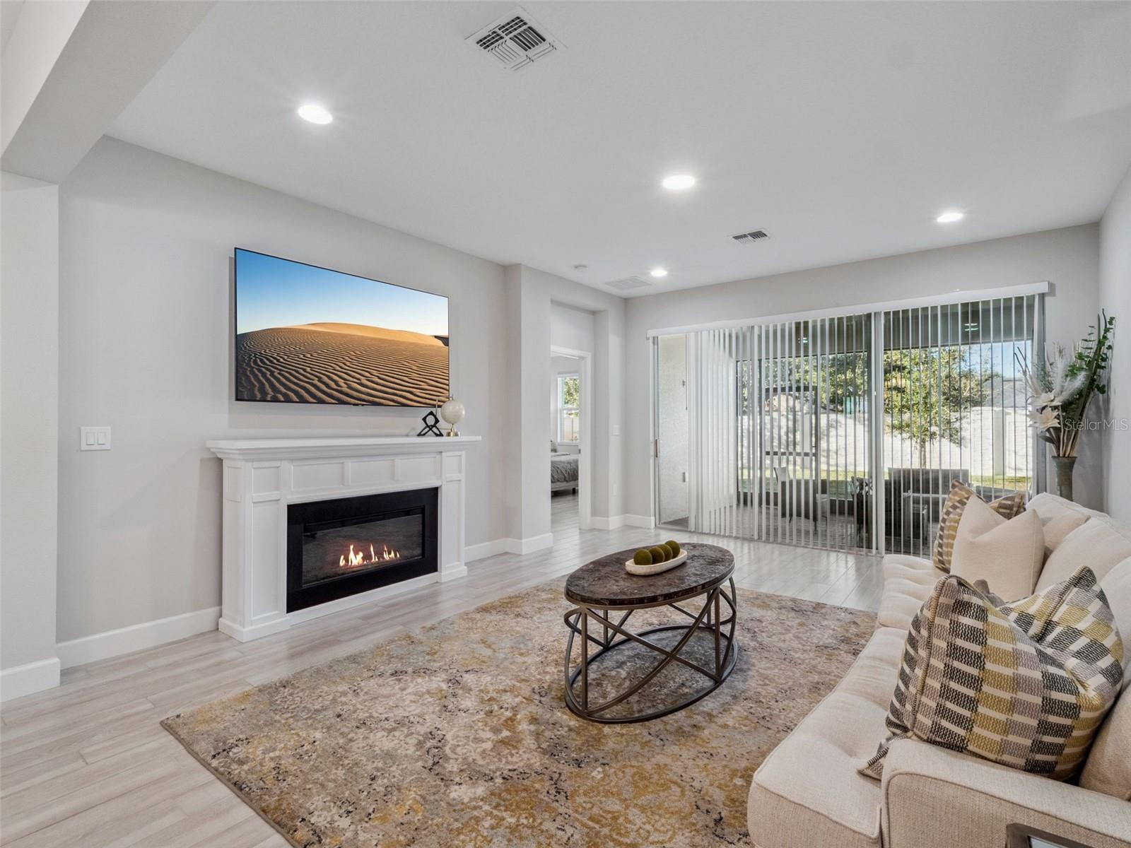 Living Room to Lanai + Primary Living Room to Lanai + Primary