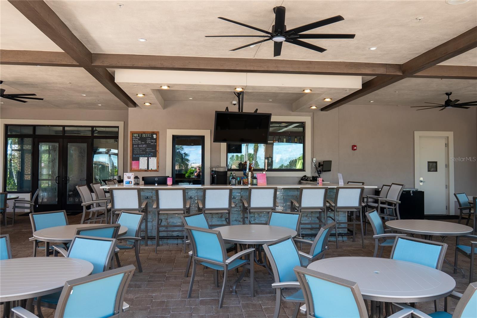 The Plaza outdoor bar and seating