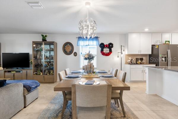 Dining area showing current arrangement