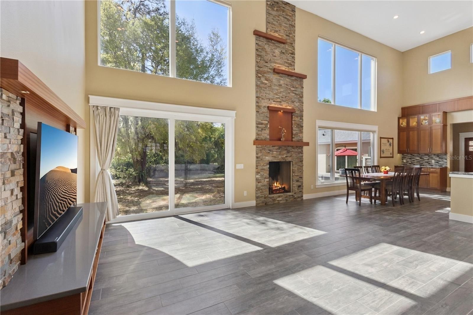 Main living area, open, light and bright with floor to ceiling windows Main living area, open, light and bright with floor to ceiling windows