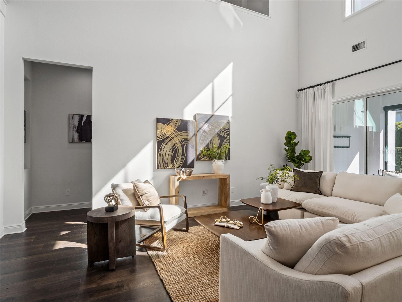 Spacious family room