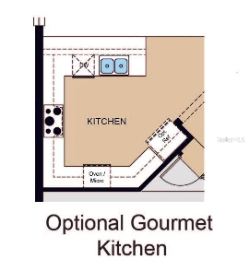 Kitchen area floor plan