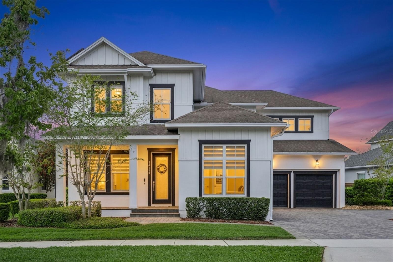 Front Elevation- Twilight Front Elevation- Twilight