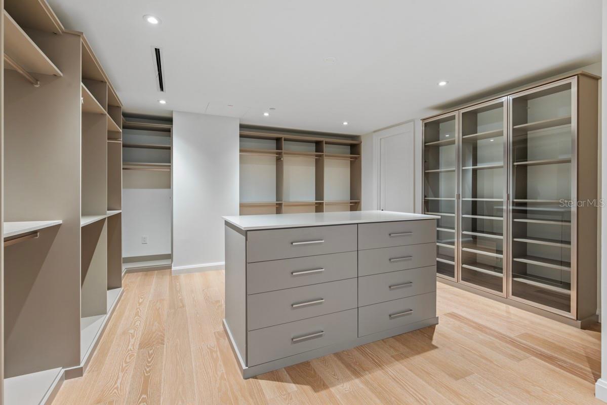 Upstairs suite closet
