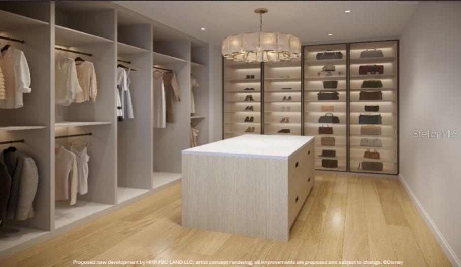 Artist Rendering. Primary Closet