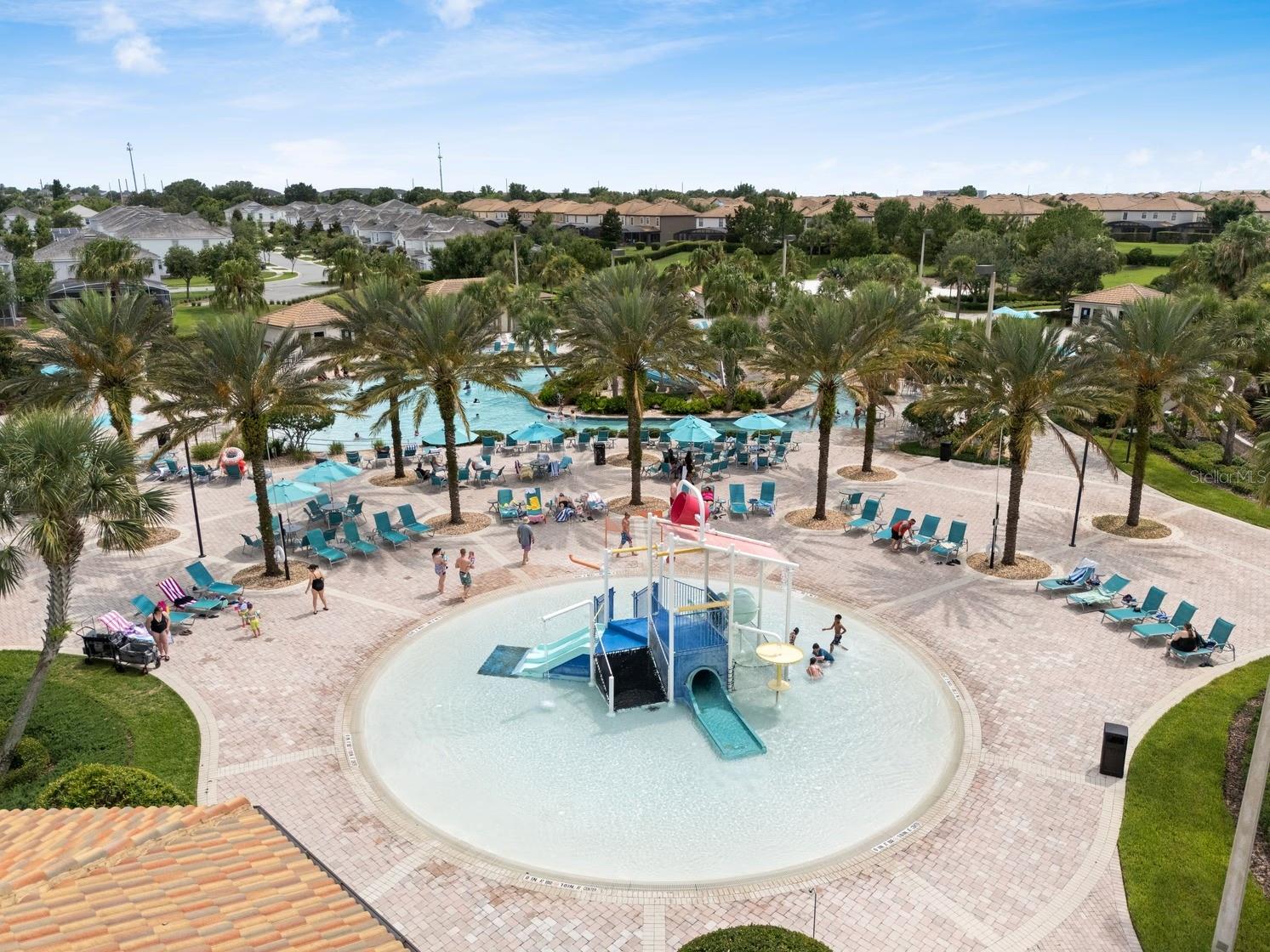 Resort splash pad