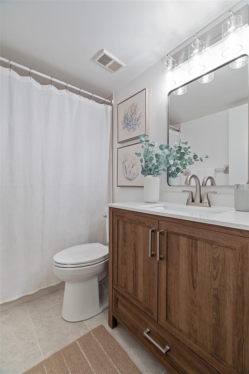 Updated hallway bathroom
