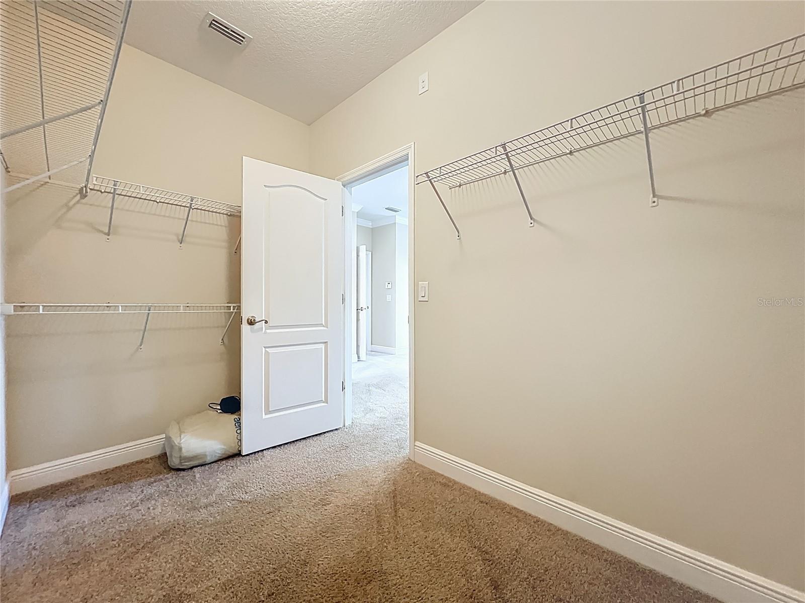 walk in master closet