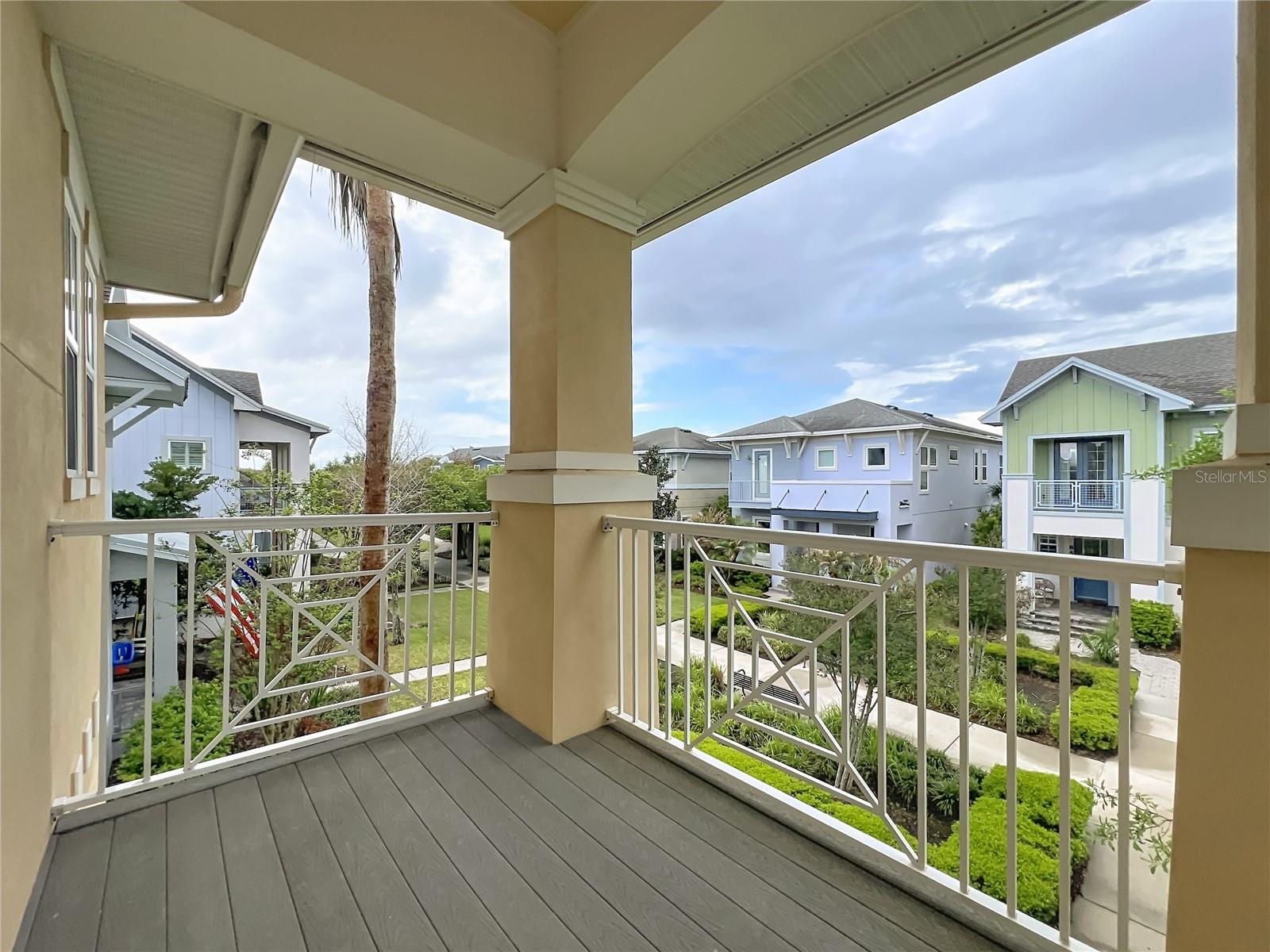 second floor balcony