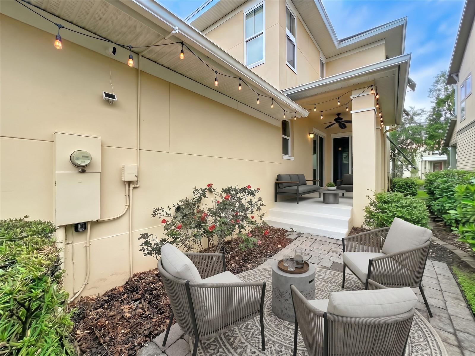 Virtually staged patio Virtually staged patio