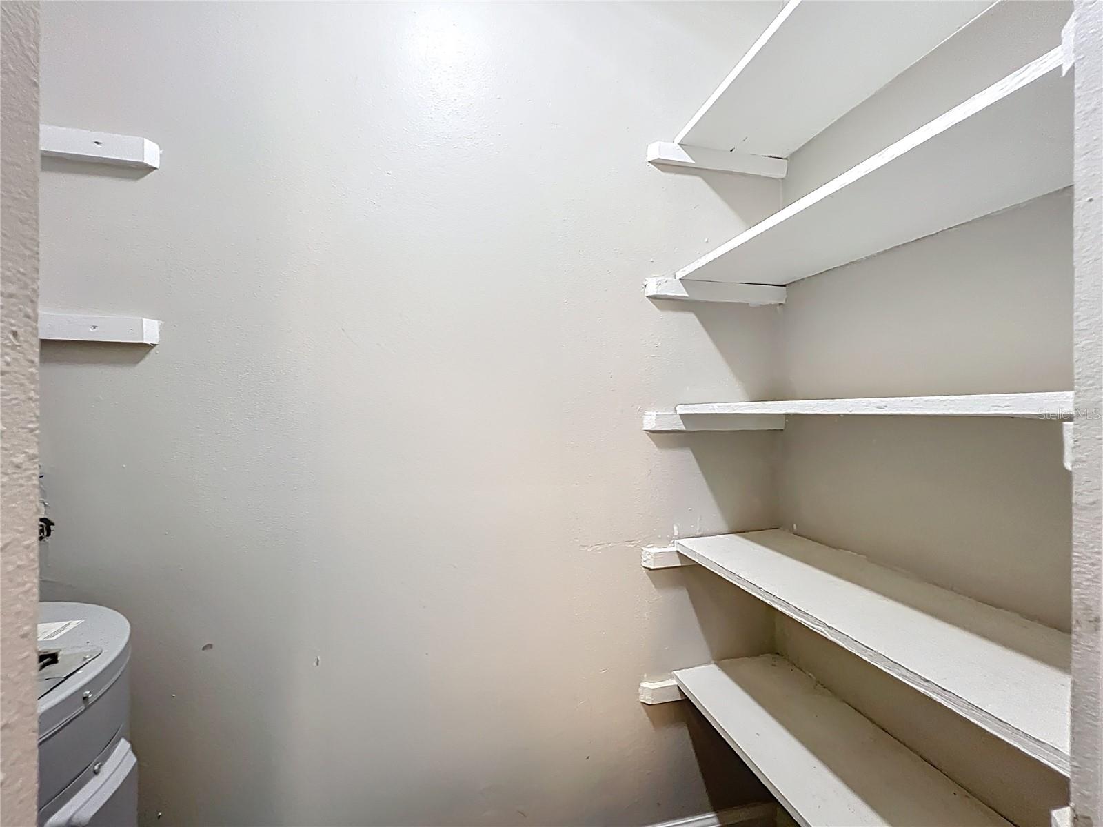Kitchen Pantry and water heater
