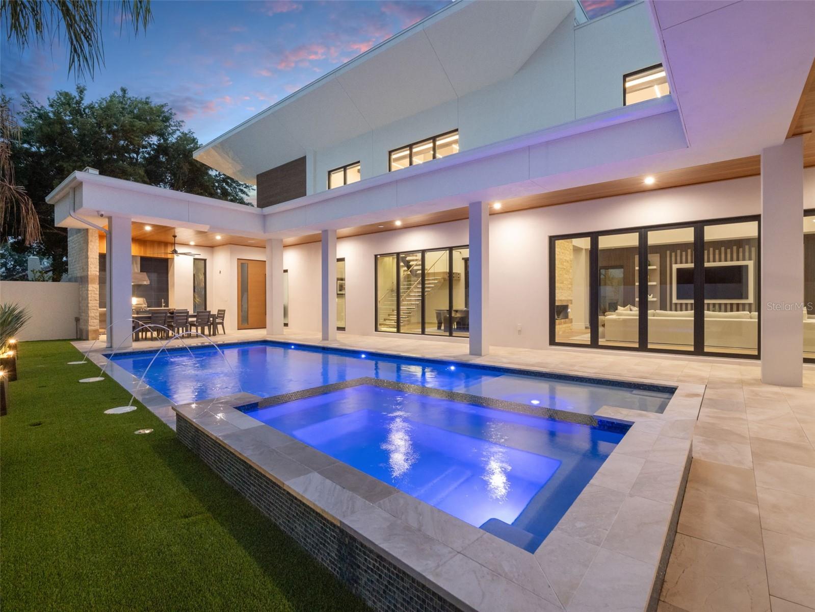 Pool & Spa at Dusk