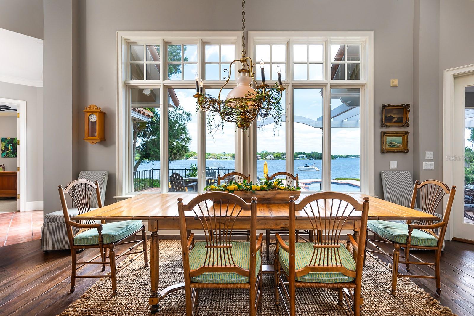 SUN DRENCHED lighting pours in as it illuminates this custom home.