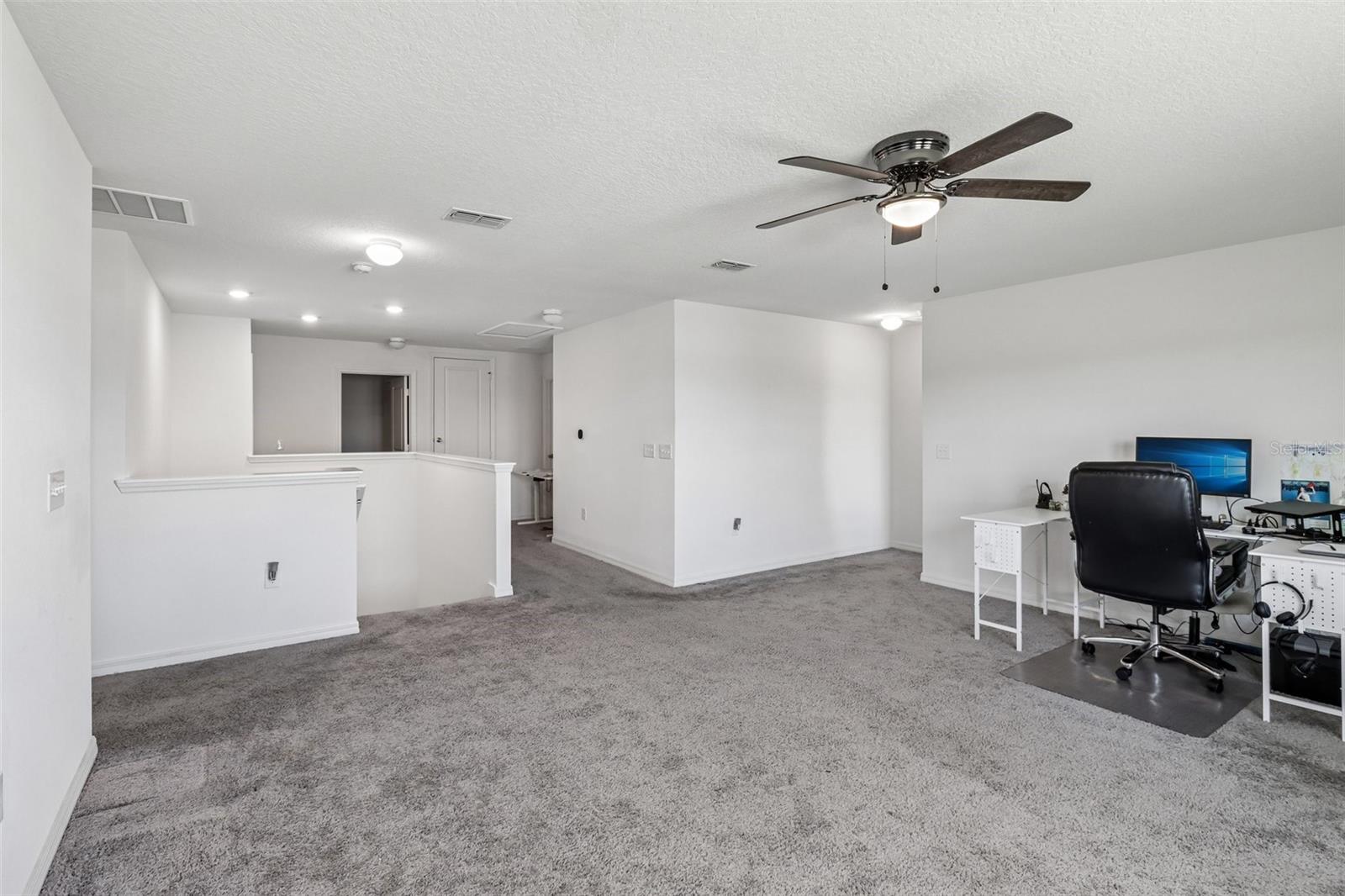 Large bonus/loft at the top of stairs. Large bonus/loft at the top of stairs.