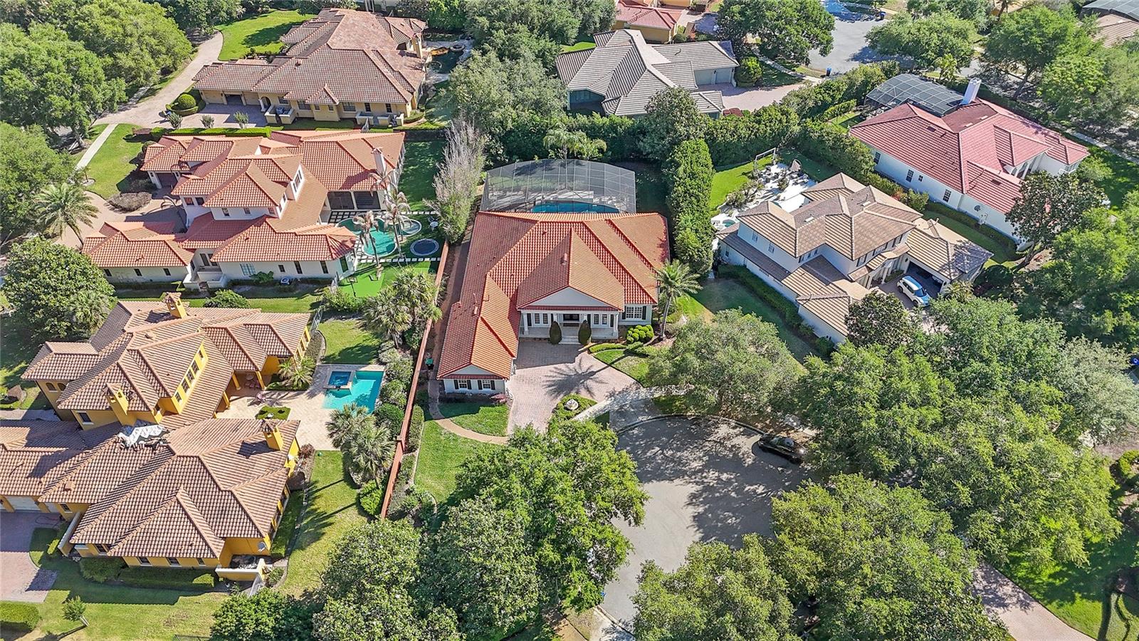 Home is located on a cul-de-sac and tucked away from Chase Road for a quiet, private retreat.