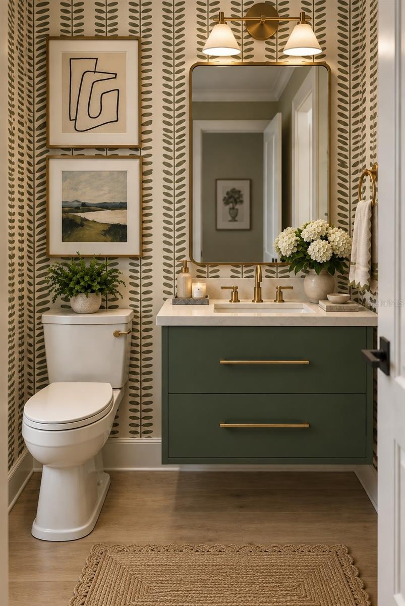 powder bathroom render for inspiration