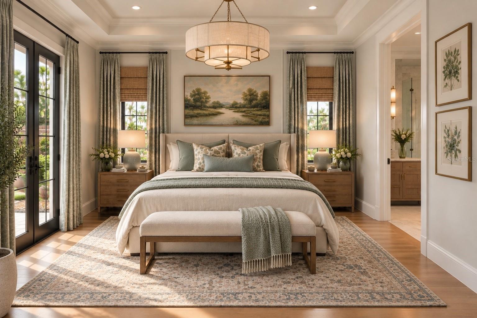 Primary bedroom render for inspiration