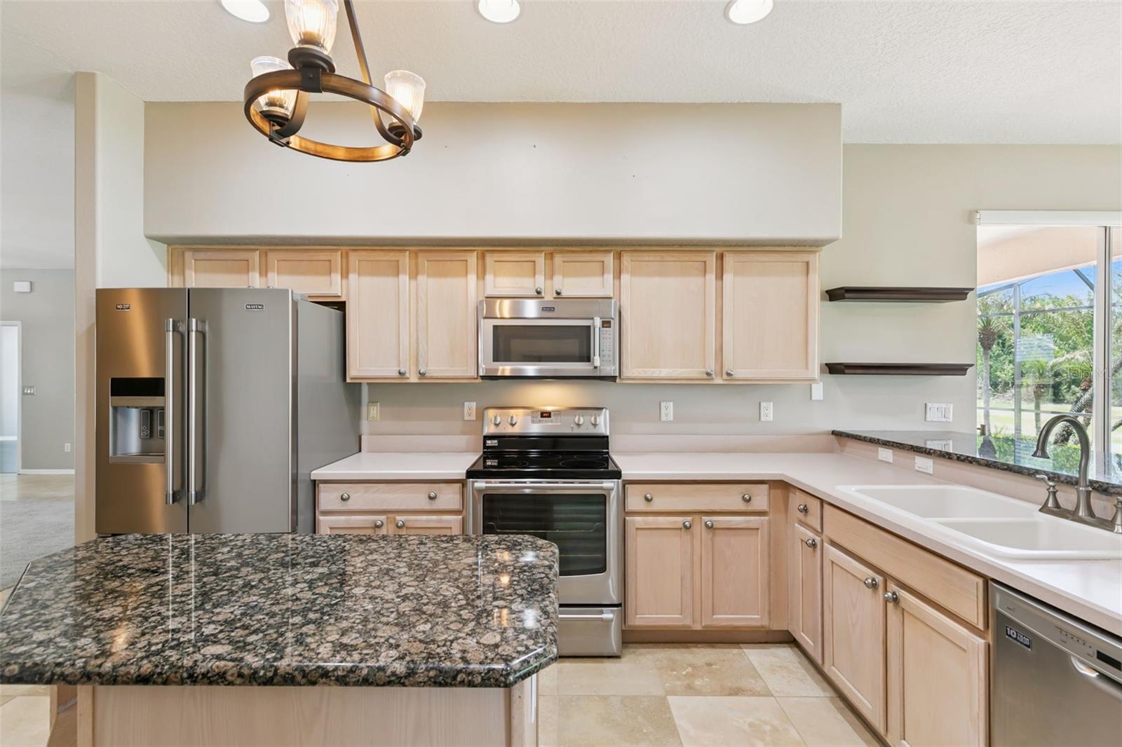 Plenty of space for meal prep.