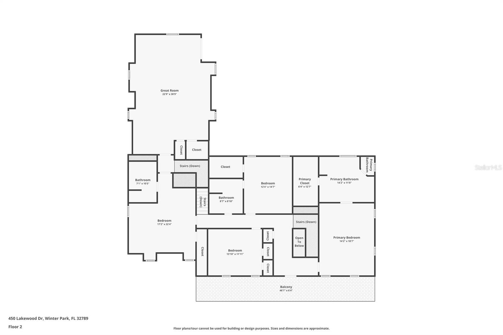 Second Floor floorplan