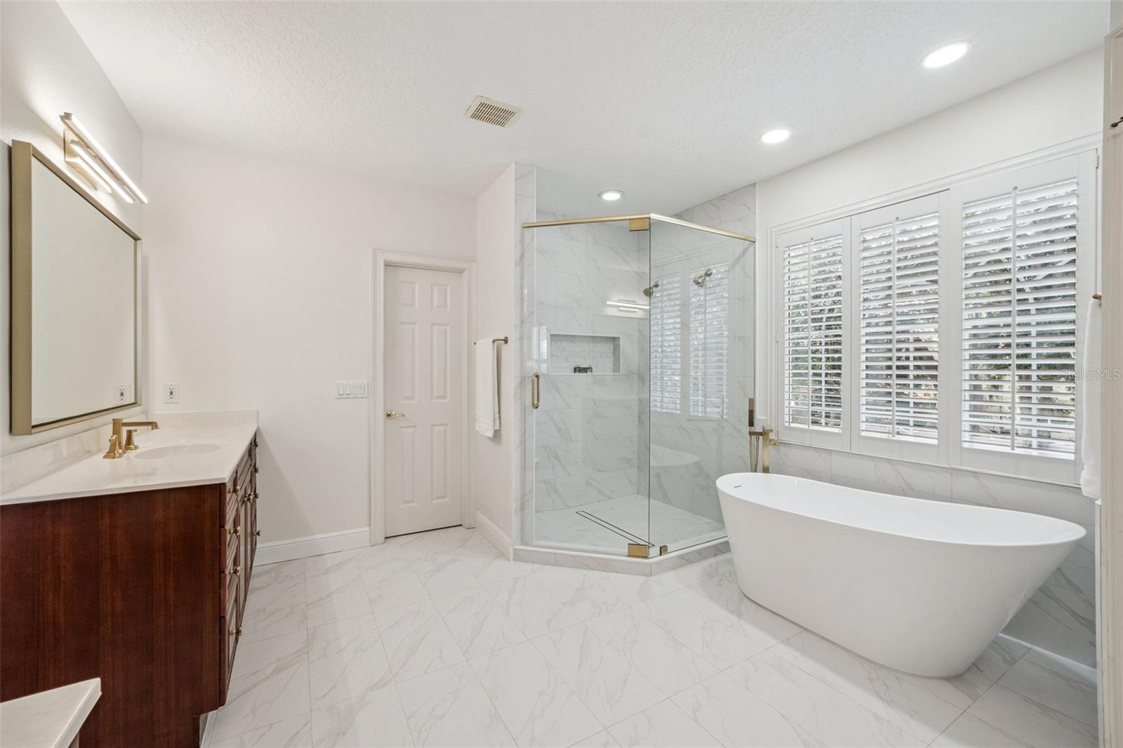 Updated primary bathroom