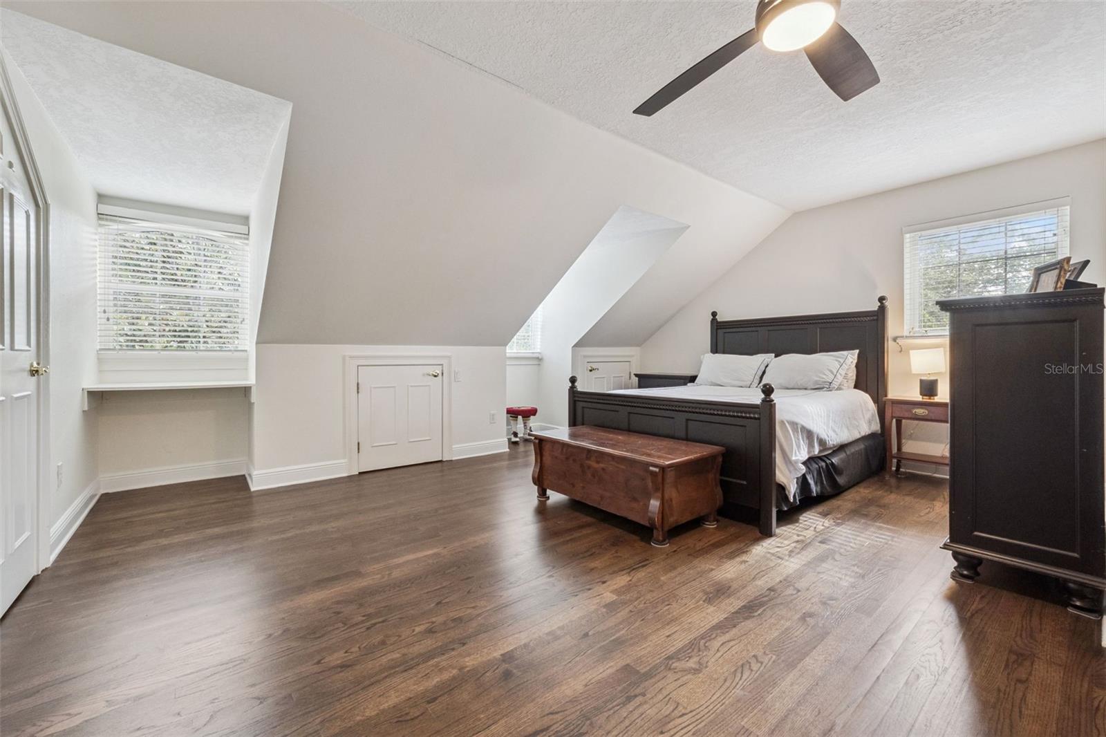 Bedroom #4 with walk in closet, dormer storage and en suite bathroom