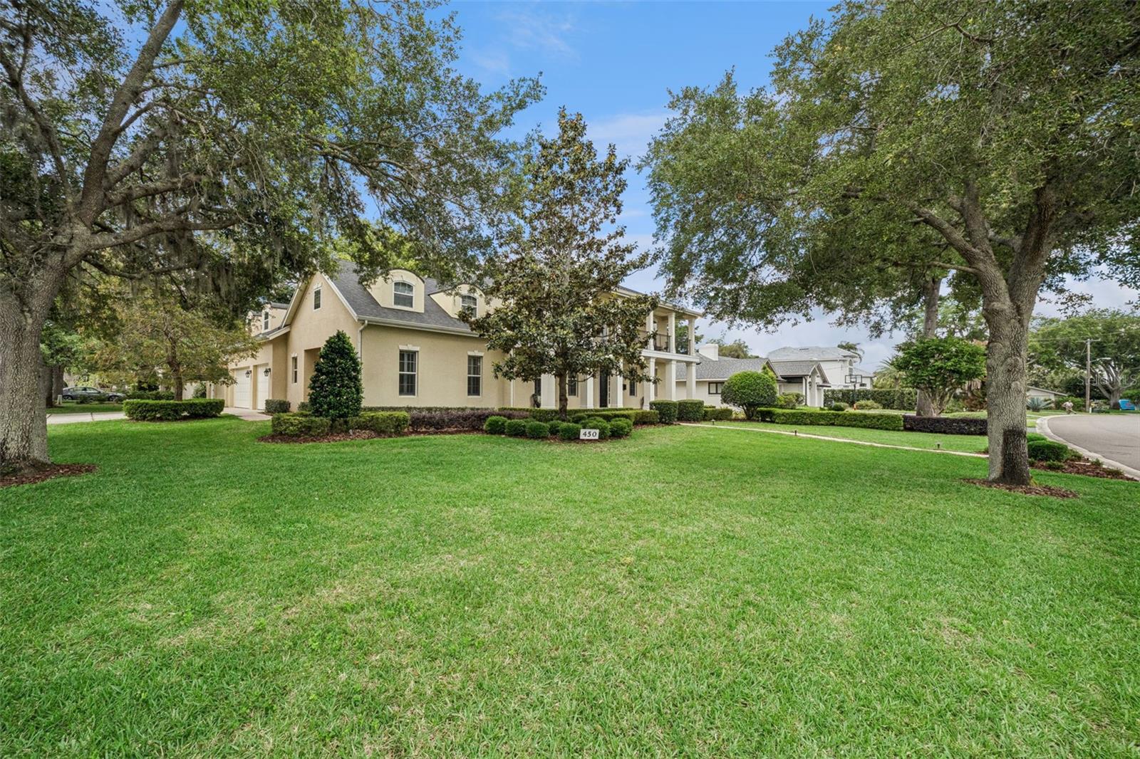 Large front yard