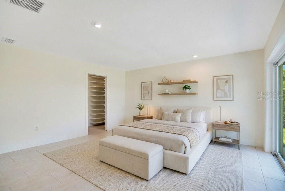 Virtually Staged Primary Bedroom