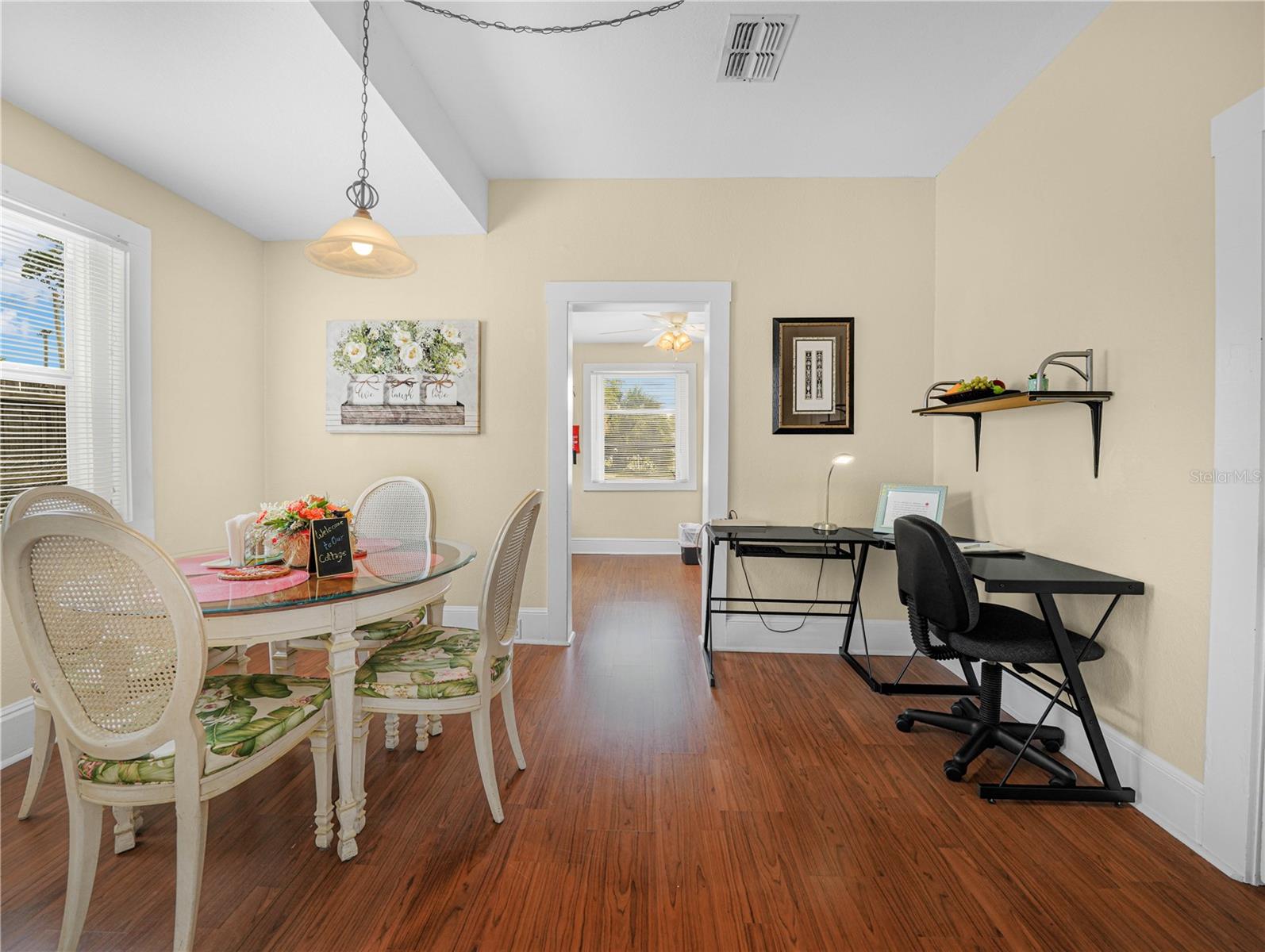 Dining Room with Work Desk