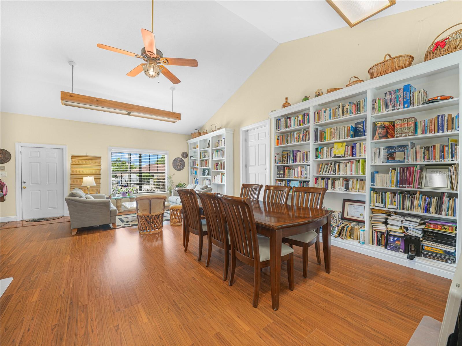 Library with Door to Cottage