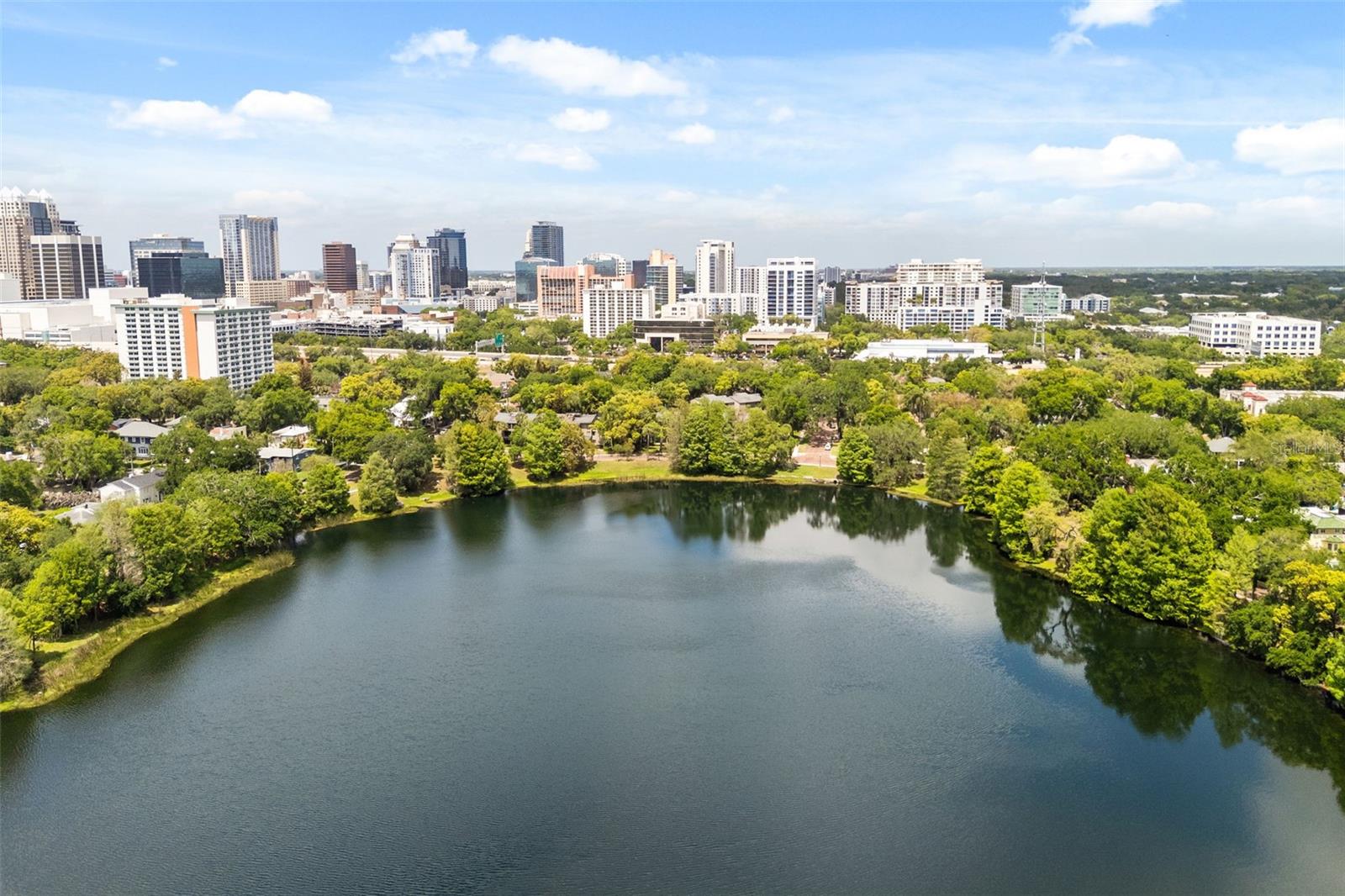 aerial view of lake cherokee
